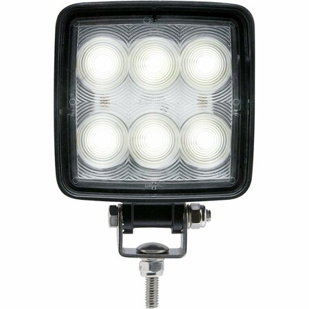 OPTRONICS 6-Led Square Heavy Duty Work Light With Flood Beam; 1440 Lumens TLL48FBP